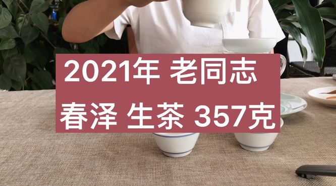 2021年老同志春泽生茶357克产品详情二