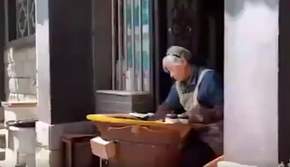 杭州82岁炒茶奶奶火了，网友赞其气质独特