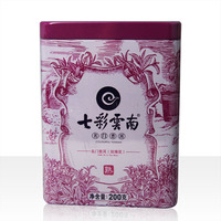 2014年七彩云南 名门普洱(玫瑰花) 熟茶 200克