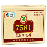 2012年中茶普洱 7581 熟茶 250克