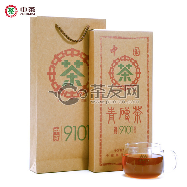 2017年中茶 百年木仓 HT6019 中茶9101青砖茶 安化黑茶 1700克/盒