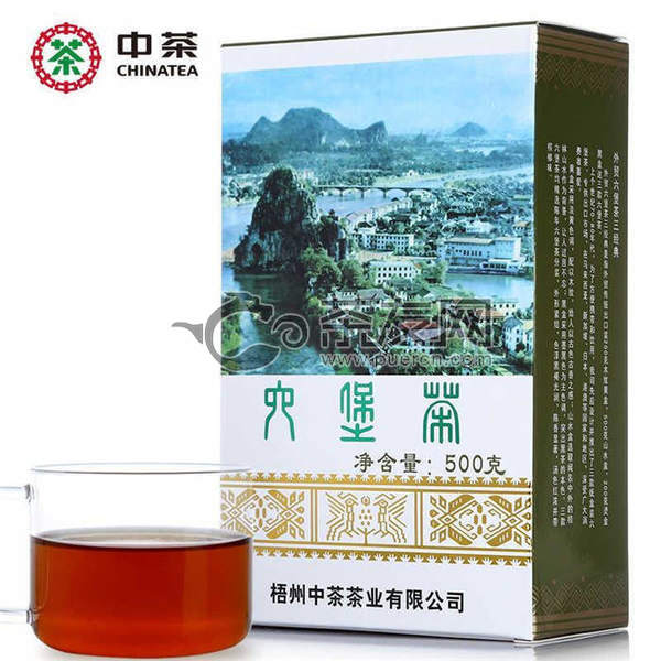 2015年 中茶六堡茶 5020多特利山水盒 散茶 特级 500克/盒