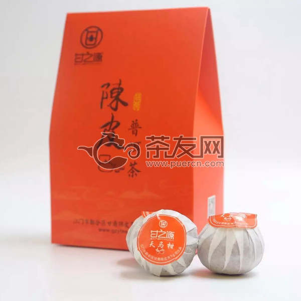 2015年 柑之源 橙色盒天马柑1501 陈皮普洱茶 250g/盒