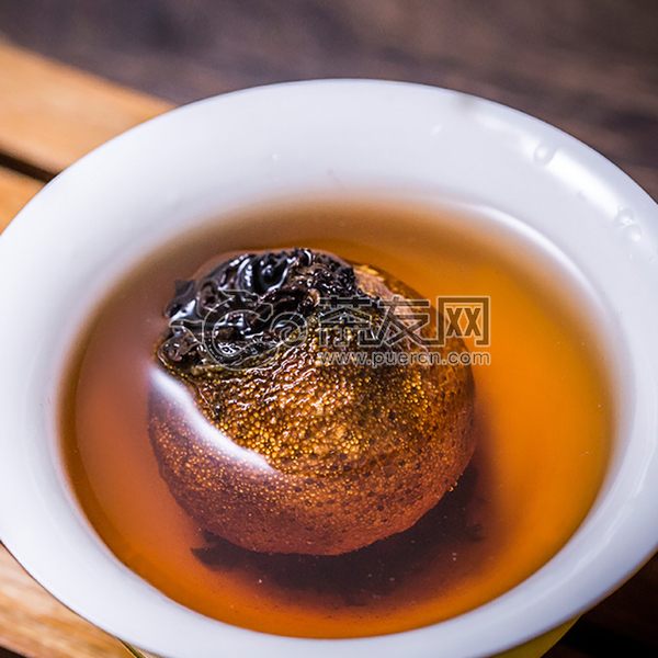 布朗老树柑普熟茶图片2