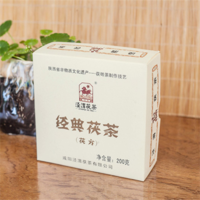 2017年泾渭茯茶 经典茯方 黑茶 200克