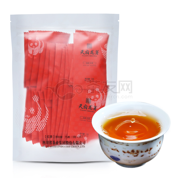 2021年川茶集团 天府龙芽（冠龙） 红茶 75克