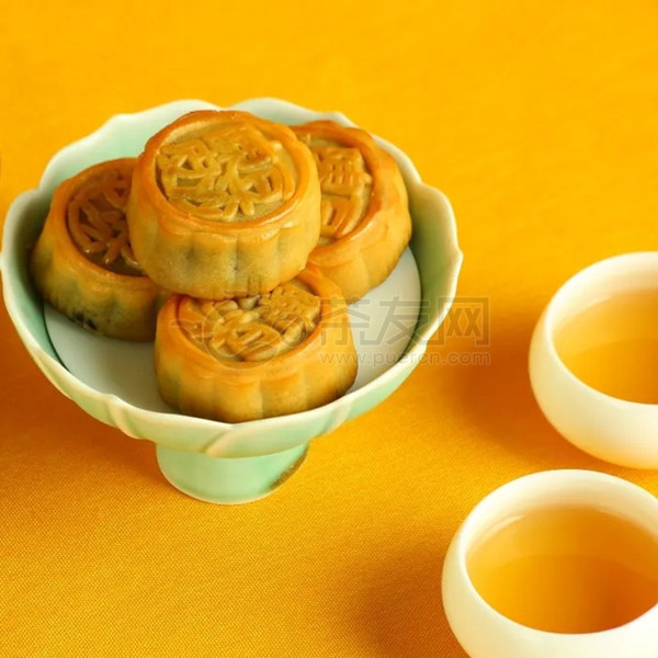 陈皮白茶+陈皮豆沙月饼图片1