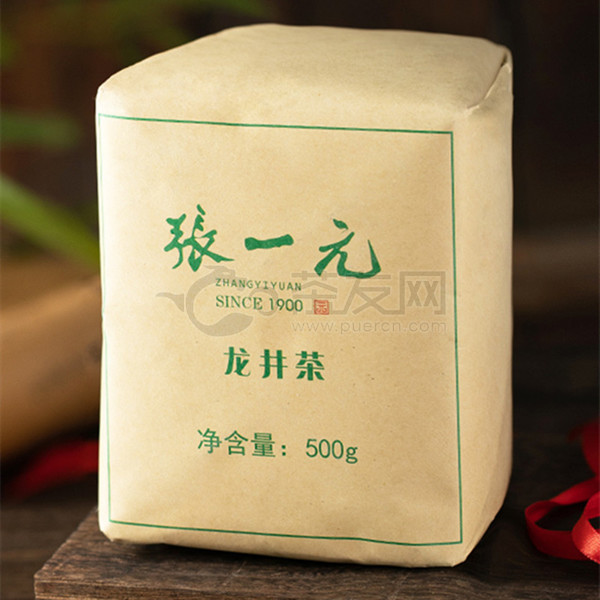 2021年张一元 龙井茶纸包一级 绿茶 500克
